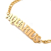 Constellation 202 Stainless Steel Figaro Chain Link Bracelets for Women Men LS-AJEW-U006-01H-2