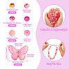 100Pcs 4 Styles Gradient ABS Plastic Imitation Pearl Beads & Transparent Acrylic Beads Sets KY-TA0001-31-4