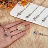 6Pcs Alloy Charms Ceiling Fan Pull Chain Extenders HJEW-LP00019-1