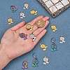 15Pcs 3 Colors 304 Stainless Steel Pendants STAS-SZ0002-81-3