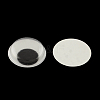 Black & White Plastic Wiggle Googly Eyes Buttons DIY Scrapbooking Crafts Toy Accessories with Label Paster on Back X-KY-S002B-15mm-2