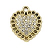 Alloy Rhinestone Pendants PALLOY-P308-06KCG-1