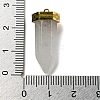Natural Quartz Crystal Pointed Pendants STAS-K273-03G-05-3