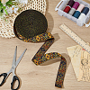 Rhombus Pattern Ethnic Style Polyester Ribbons OCOR-BC0009-21B-4