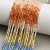 Gradient Color Natural Agate Beads Strands GG-CBA4399-A04-01A-1