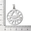 Non-Tarnish 201 Stainless Steel Pendants STAS-D041-13P-3