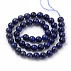 Natural Lapis Lazuli Beads Strands G-S259-43-6mm-2