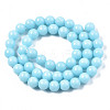 Synthetic Luminous Stone Round Beads Strands G-T136-01A-03-2