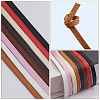 8Pcs 8 Colors Flat PU Leather Cord DIY-GF0009-58-6