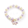Transparent Acrylic Bead in Bead Stretch Bracelet Sets for Kids BJEW-JB06509-2
