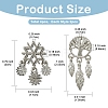 4Pcs 2 Styles Alloy European Beads FIND-YW0009-98-2