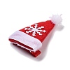 Christmas Theme Cloth Felt Fabric Alligator Hair Clip OHAR-R100-01D-4