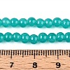 Baking Paint Imitation Jade Glass Round Bead Strands DGLA-Q021-4mm-07-1-4