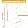 8Pcs 2 Colors Brass Stud Earring Findings KK-FS0001-52-4