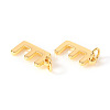 Brass Charms X-KK-I672-01E-G-2