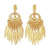 Bohemia Zinc Alloy Clip-on Earrings LS-EJEW-C089-01J-G-1