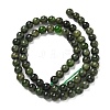 Natural Green Diopside Beads Strands G-K382-B01-01-3