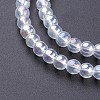 Glass Beads Strands X-GR4mm01Y-AB-2