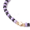 7Pcs Halloween Theme Glass Seed Round Beads Stretch Bracelets BJEW-JB12108-4