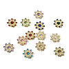 260Pcs 13 Style CCB Plastic with Rhinestones Cabochons FIND-CW0001-10-3
