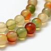 Natural Peacock Agate Beads Strands G-F417-06-8mm-3