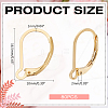 80Pcs 304 Stainless Steel Leverback Earring Findings STAS-ME0001-25G-2