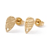 Ion Plating(IP) 304 Stainless Steel Stud Earring Findings X-STAS-L216-47G-1