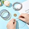32Pcs 8 Colors Steel Wire Bracelet Cord DIY Jewelry Making TWIR-FS0001-02-7