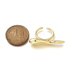 Rack Plating Brass Cuff Finger Rings for Women RJEW-C115-03G-5