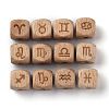 Natural Wood Constellation Beads WOOD-M002-03-4