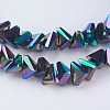 Electroplate Glass Beads Strands EGLA-J145-6mm-FP05-3