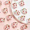 20Pcs Handmade Foil Lampwork Bumpy Beads FOIL-SZ0001-01-6