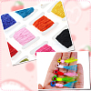 12Pcs 12 Colors Polyester Chenille Yarn Roll OCOR-SP0001-36-6