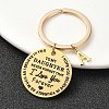 Valentine's Day Brass & 201 Stainless Steel Keychain KEYC-YW00097-01-1