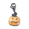 Halloween Theme Alloy Enamel Pendants Set HJEW-JM00436-2