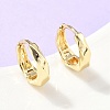 Twist Brass Hoop Earrings EJEW-Z102-12G-1