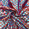 Fish Scale Pattern Polyester Fabric DIY-WH0569-92A-1