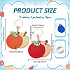 2Pcs 2 Colors Apple Imitation Leather Anti-Lost Protection Covers AJEW-NB0008-56-2