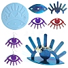 Evil Eye DIY Pendant & Ring Display Rack Silicone Molds X-DIY-F139-03-1