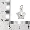 Brass Micro Pave Cubic Zirconia Pendants KK-Q028-39P-3