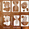 4Pcs 4 Styles PET Hollow Out Drawing Painting Stencils DIY-WH0394-0049-2