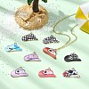 45Pcs 9 Colors Printed Zinc Alloy Pendants FIND-CJ0004-24-6
