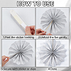 8Pcs Paper Fans Flower for Wedding Birthday Carnival Welcome Party Decorations AJEW-GF0013-45A-6