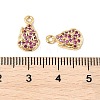 Brass Micro Pave Cubic Zirconia Pendants KK-R219-11G-3