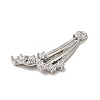 Brass Micro Pave Cubic Zirconia Pendants KK-D091-02P-2