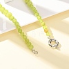 Dyed Round Natural Green Jade Graduated Beaded Necklaces GG-CBAA808-05P-F-2