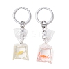 2Pcs Alloy Resin Keychains KEYC-JKC01126-1