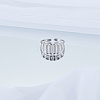 1Pc Stainless Steel Geometry Cuff Rings for Women RJEW-LP0002-55P-3