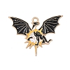 Alloy Enamel Pendants ENAM-P258-05C-G-1