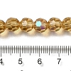 Electroplate Transparent Glass Beads Strands EGLA-A035-T8mm-L17-4